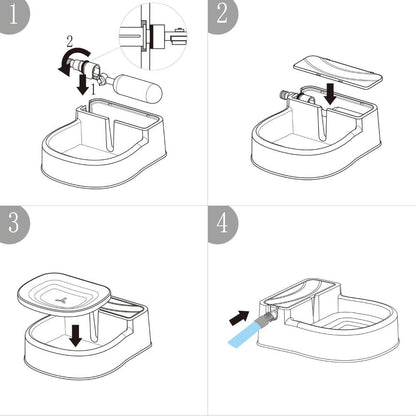 paws garden auto filling water fountain,