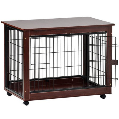 39” length furniture style pet dog crate cage end table