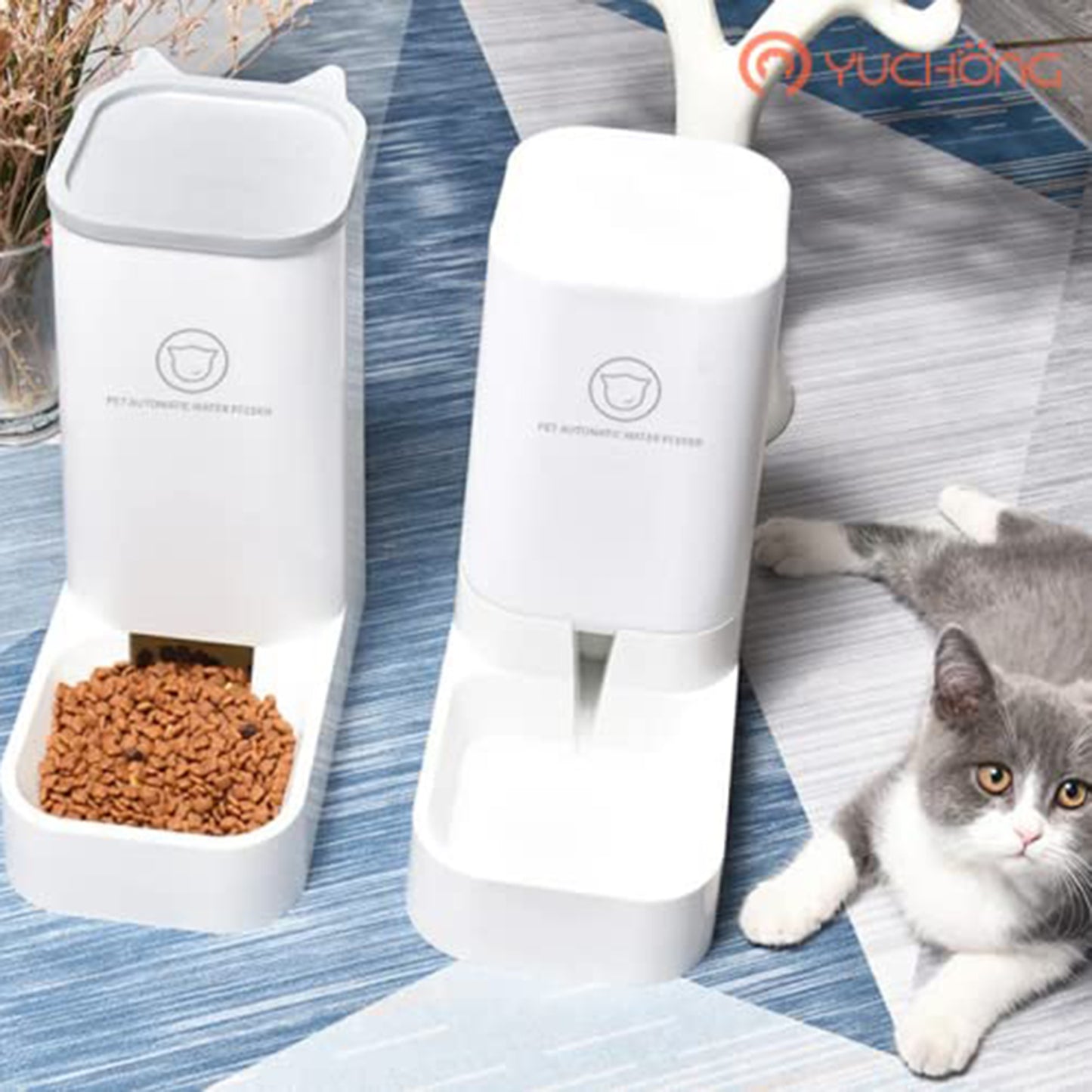 Automatic Food/Water Set for Cats and Dogs