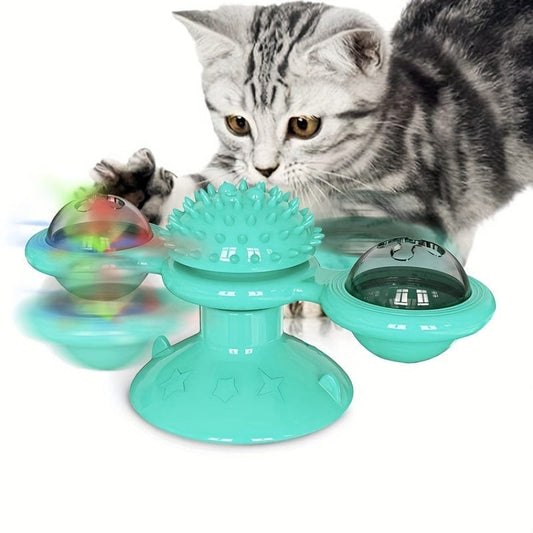 New Windmill Rotating Interactive Cat Toy