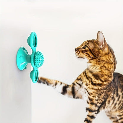 New Windmill Rotating Interactive Cat Toy